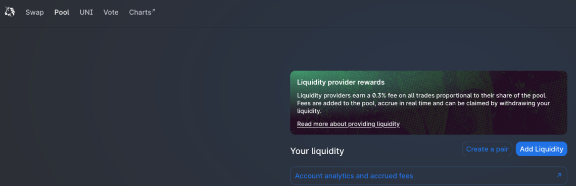 Uniswap Liquidity Providing: A Step-by-Step Guide