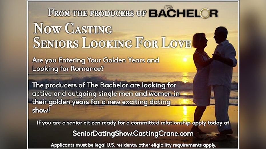 Senior Dating Show Casting:  The Bachelor  Spinoff Seeks Golden-Years Singles