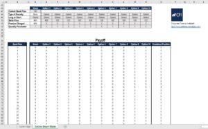 Option Profit & Loss Graphing Tool for Excel