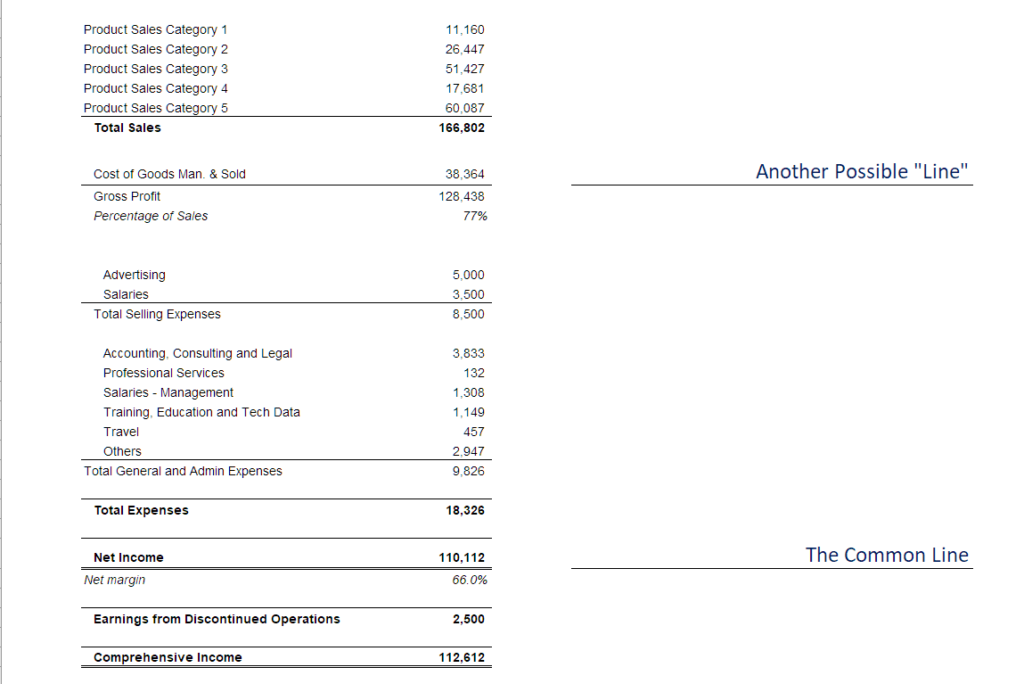 Understanding Below-the-Line Items in Financial Statements