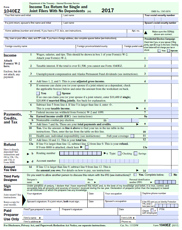 Understanding Form 1040-EZ: History & Replacement