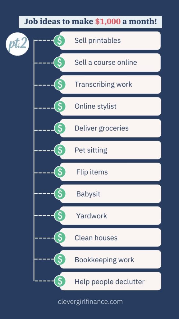 23 Proven Ways to Earn an Extra $1000 Per Month | Financial Freedom