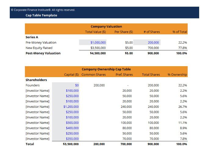 Capitalization Table (Cap Table) Explained: A Comprehensive Guide