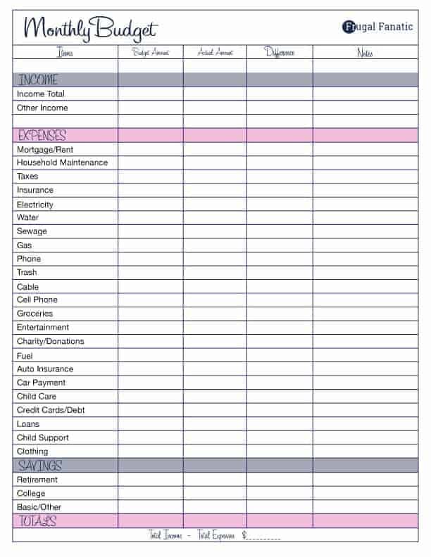 Free Budget Printables: Track Expenses & Achieve Your Financial Goals