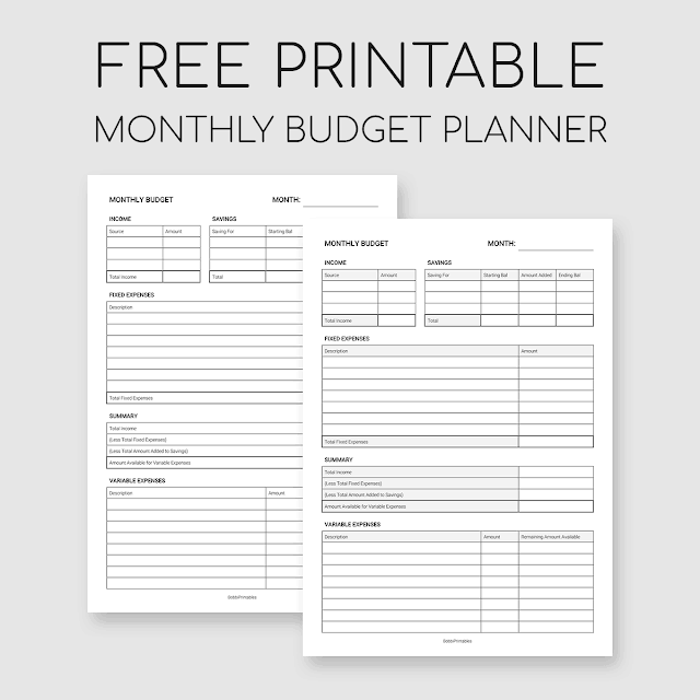 Free Budget Printables: Track Expenses & Achieve Your Financial Goals