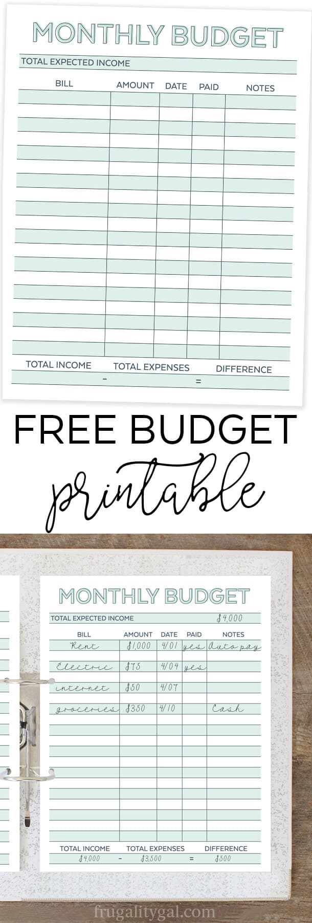 Free Budget Printables: Track Expenses & Achieve Your Financial Goals