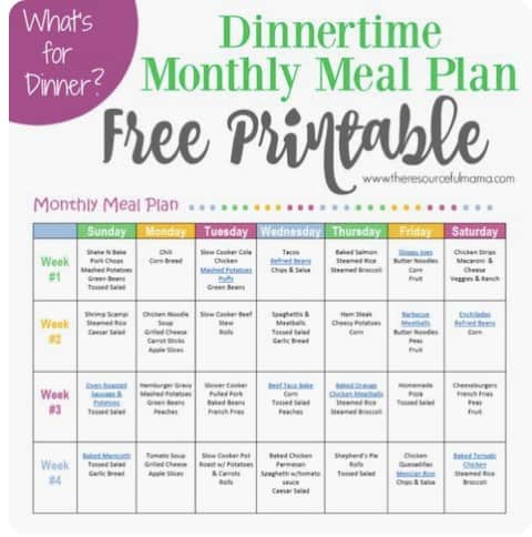 Free Meal Planning Templates: Simplify Your Meals & Save Money