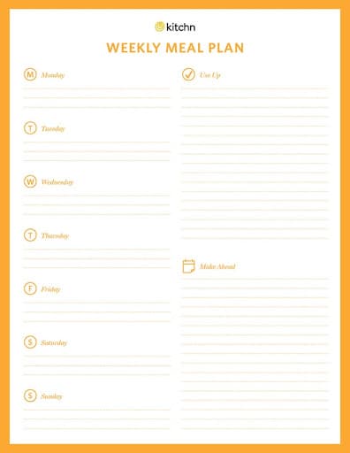 Free Meal Planning Templates: Simplify Your Meals & Save Money