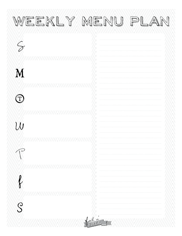 Free Meal Planning Templates: Simplify Your Meals & Save Money