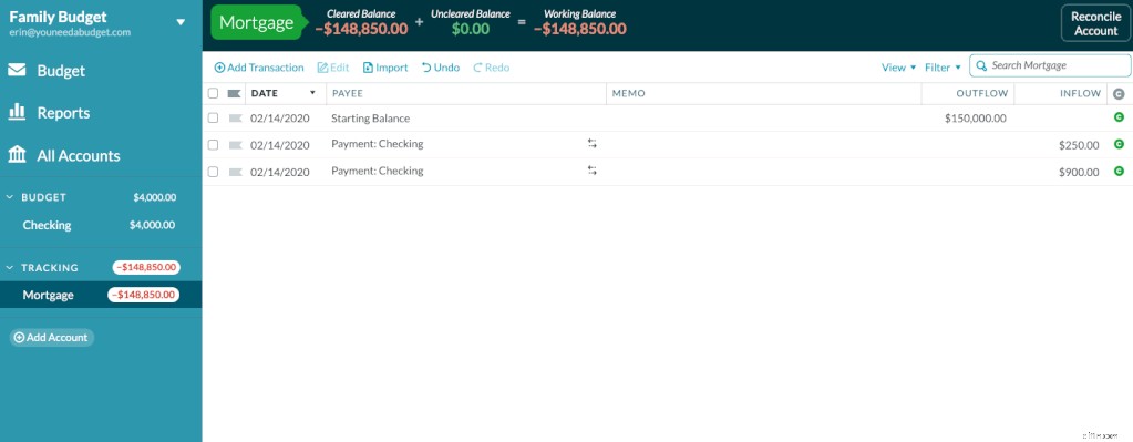Mortgage Management in YNAB: A Step-by-Step Guide