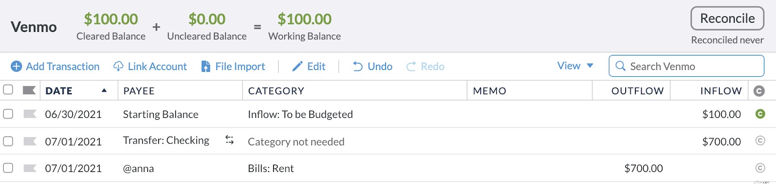 Venmo & Budgeting: Track Venmo Transactions in YNAB