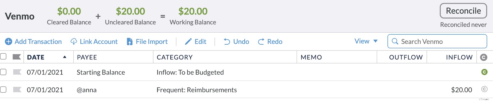 Venmo & Budgeting: Track Venmo Transactions in YNAB