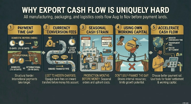 Soluciones de flujo de caja para exportaciones:financiación de su negocio mientras espera los pagos 