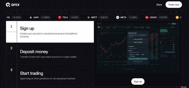 Ulasan QFEX:Pertukaran Tanpa Broker 24/7 untuk Pedagang Modern 