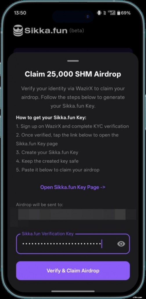 Sikka.fun Airdrop:Klaim 25.000 SHM (Terbatas untuk 1.000 Pengguna WazirX) 