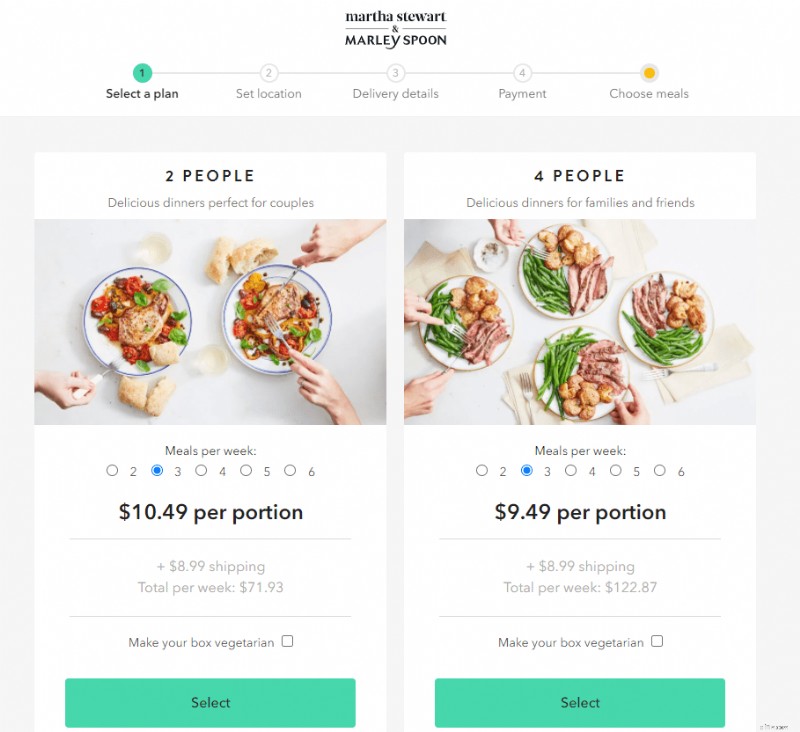 Ulasan Martha Stewart &Marley Spoon:Perlengkapan Makanan Lezat &Penghematan Waktu 