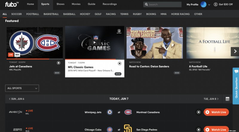 Ulasan FuboTV 2024:Streaming Olahraga, Saluran &Nilai 