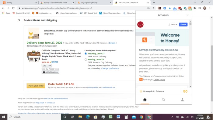 Ulasan Honey:Menghemat Uang Secara Otomatis dengan Ekstensi Browser Ini 